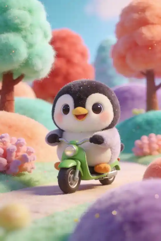 Fluffy 3D Fantasy Character AI Prompt – Cute Pastel Fuzzy Animal Generator – Whimsical Toy Style Illustration Template – Digital Download thumbnail 5